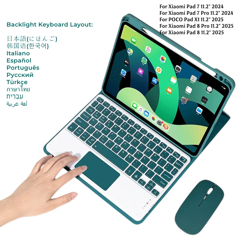 Gaming Keyboard Mechanical Wireless - Custodia con Tastiera Retroilluminata e Mouse