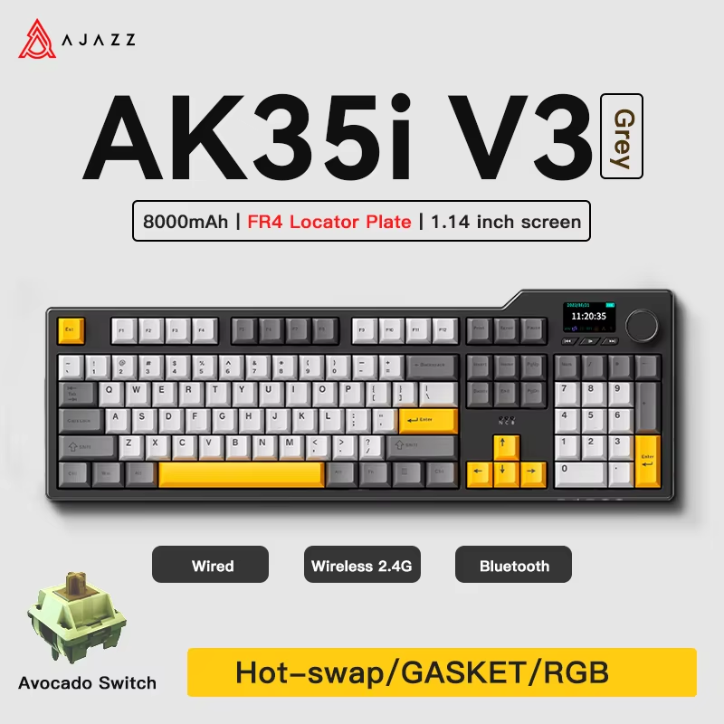 Gaming Keyboard Tkl - Tastiera da Gaming Ajazz AK35I V3/V4