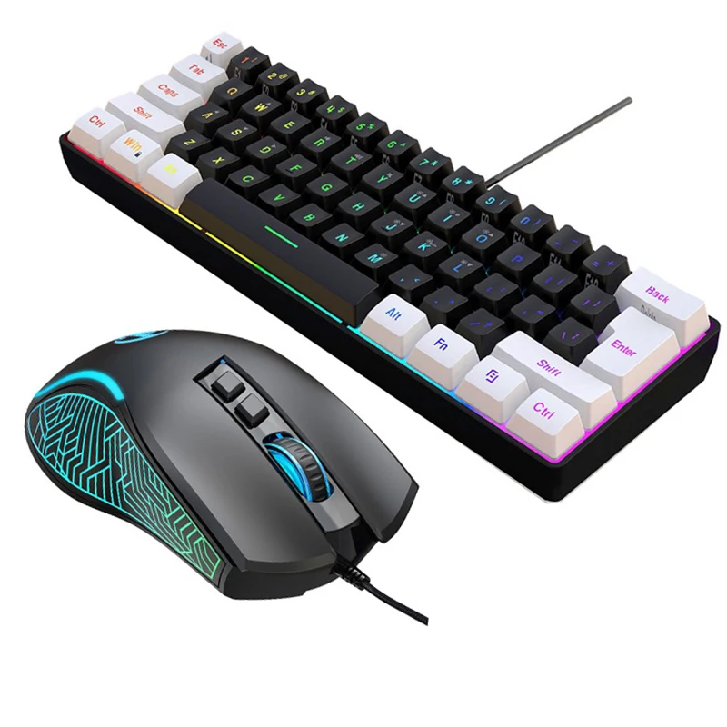 Gaming Keyboard Mouse Combo - Kit Combo Tastiera e Mouse 60%