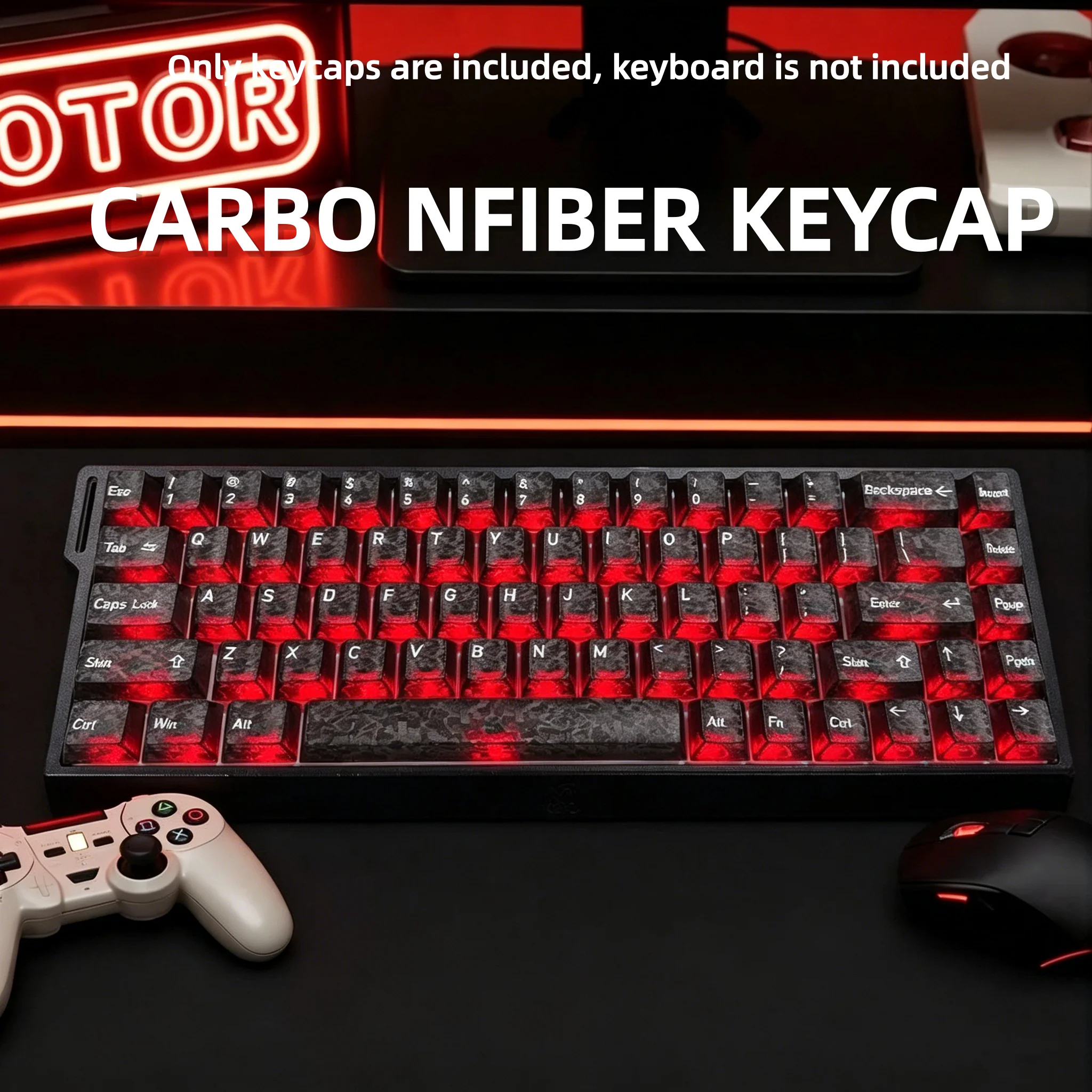Gaming Keyboard 2026 - Nuovi Copritasti in Fibra di Carbonio