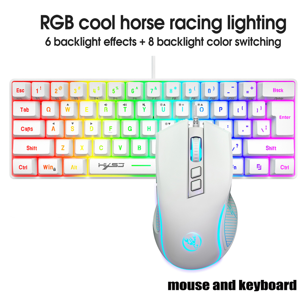 Gaming Keyboard Mouse Combo - Kit Tastiera e Mouse da Gaming,