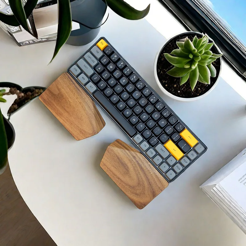 Wrist Rest Wood - Poggiapolsi Ergonomico Diviso in Noce per