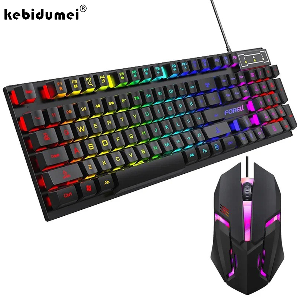 Gaming Keyboard Half - Kebidumei Tastiera meccanica retroilluminata a 104