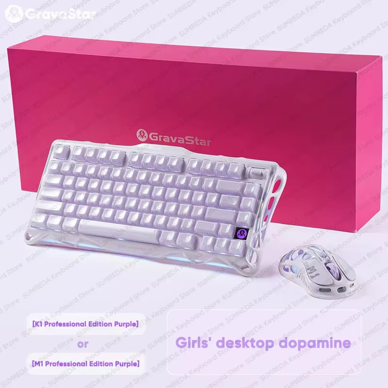 Gaming Keyboard Mechanical Wireless - Mouse wireless GravaStar M1 M2 o