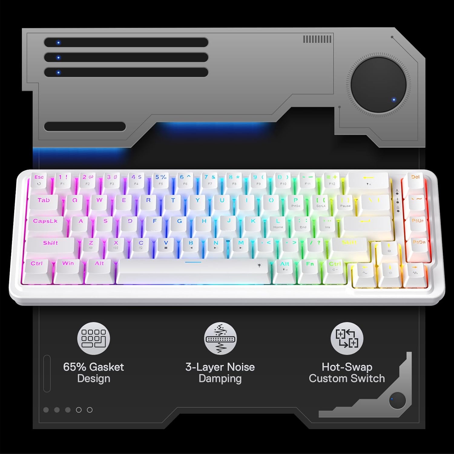 Redragon K709 Guarnizione cabl - Gaming Keyboard No Noise recensione e prezzo