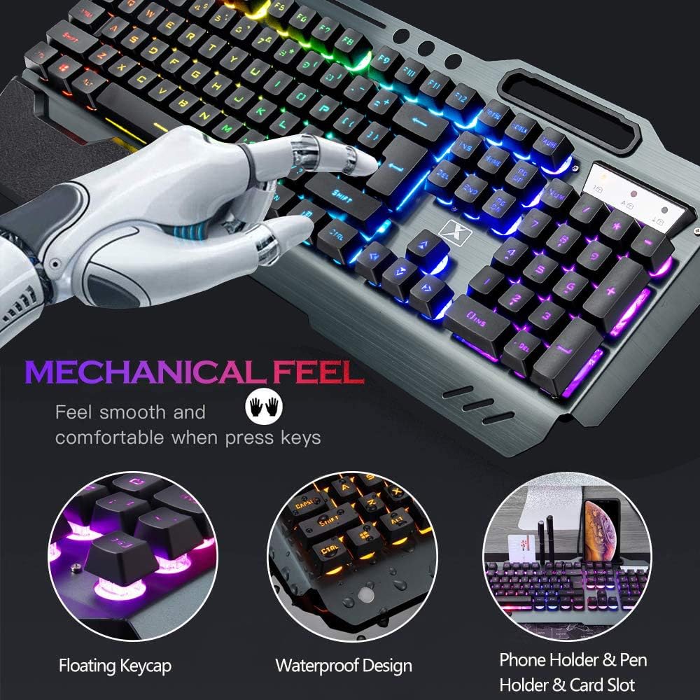 Combinazione tastiera e mouse  - Gaming Keyboard Mechanical Wireless recensione e prezzo