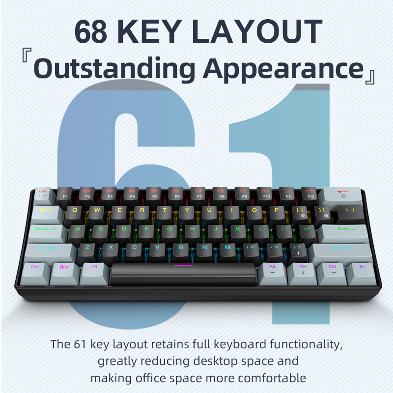APAYADO K61 Mini tastiera mecc - Gaming Keyboard Half recensione e prezzo