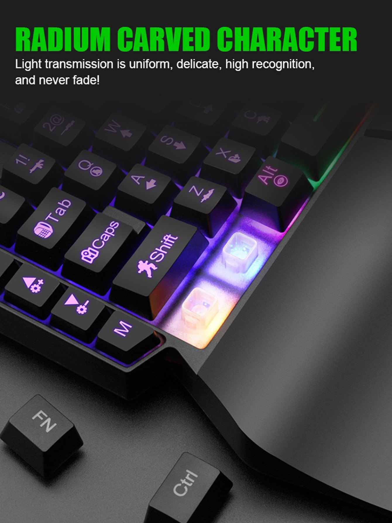Tastiera meccanica cablata per - Gaming Keyboard Half recensione e prezzo