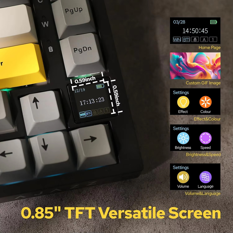 AK820/AK820Pro Tastiera meccan - Gaming Keyboard Mechanical Wireless recensione e prezzo