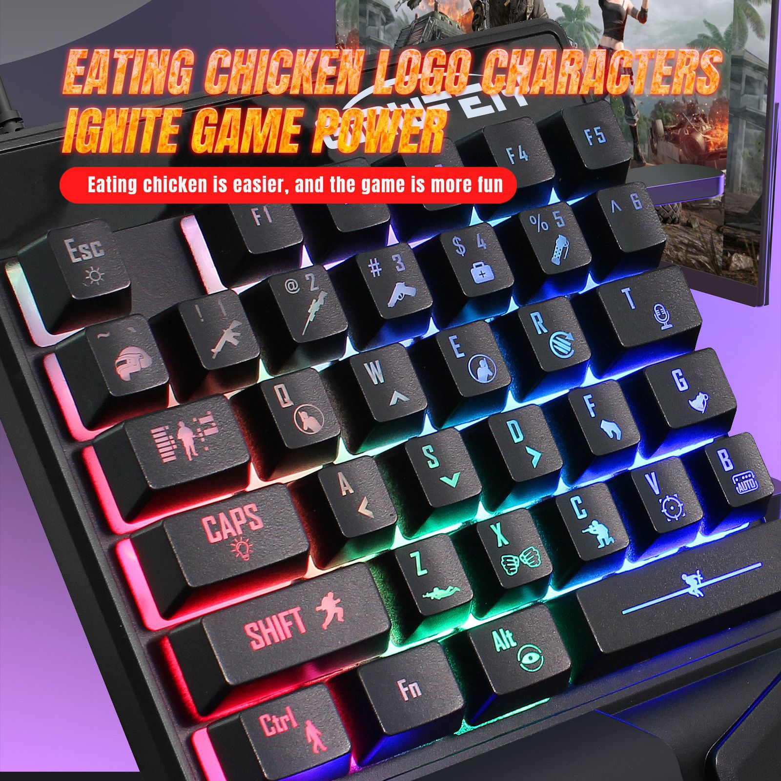 Tastiera da gioco a una mano,  - Gaming Keyboard Half recensione e prezzo