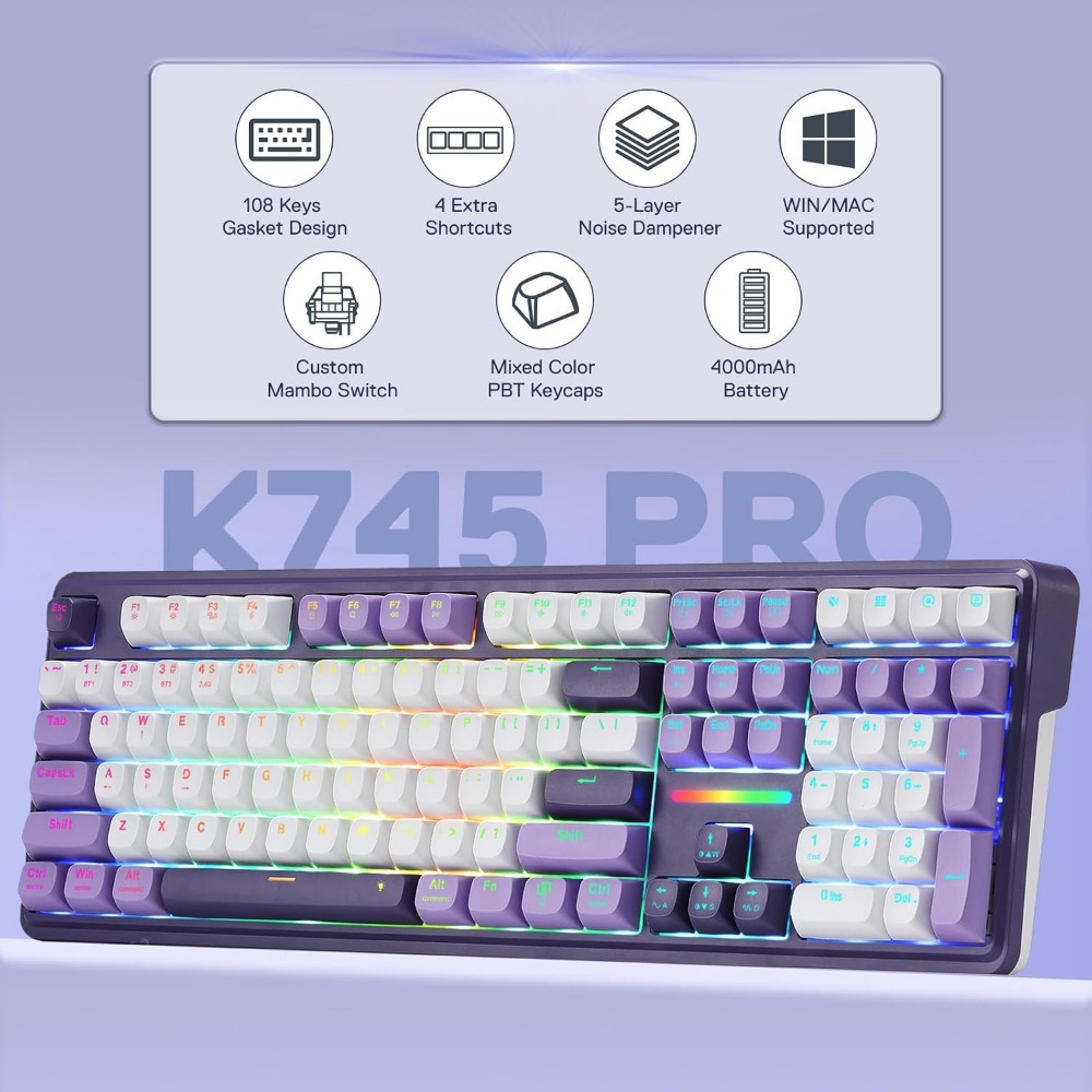 Tastiera Meccanica da Gaming R - Gaming Keyboard No Noise recensione e prezzo