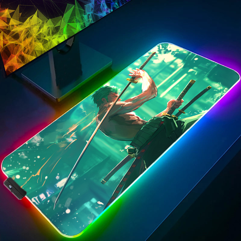 ONE PIECE Zoro Mouse Pad RGB A - Gaming Keyboard He recensione e prezzo
