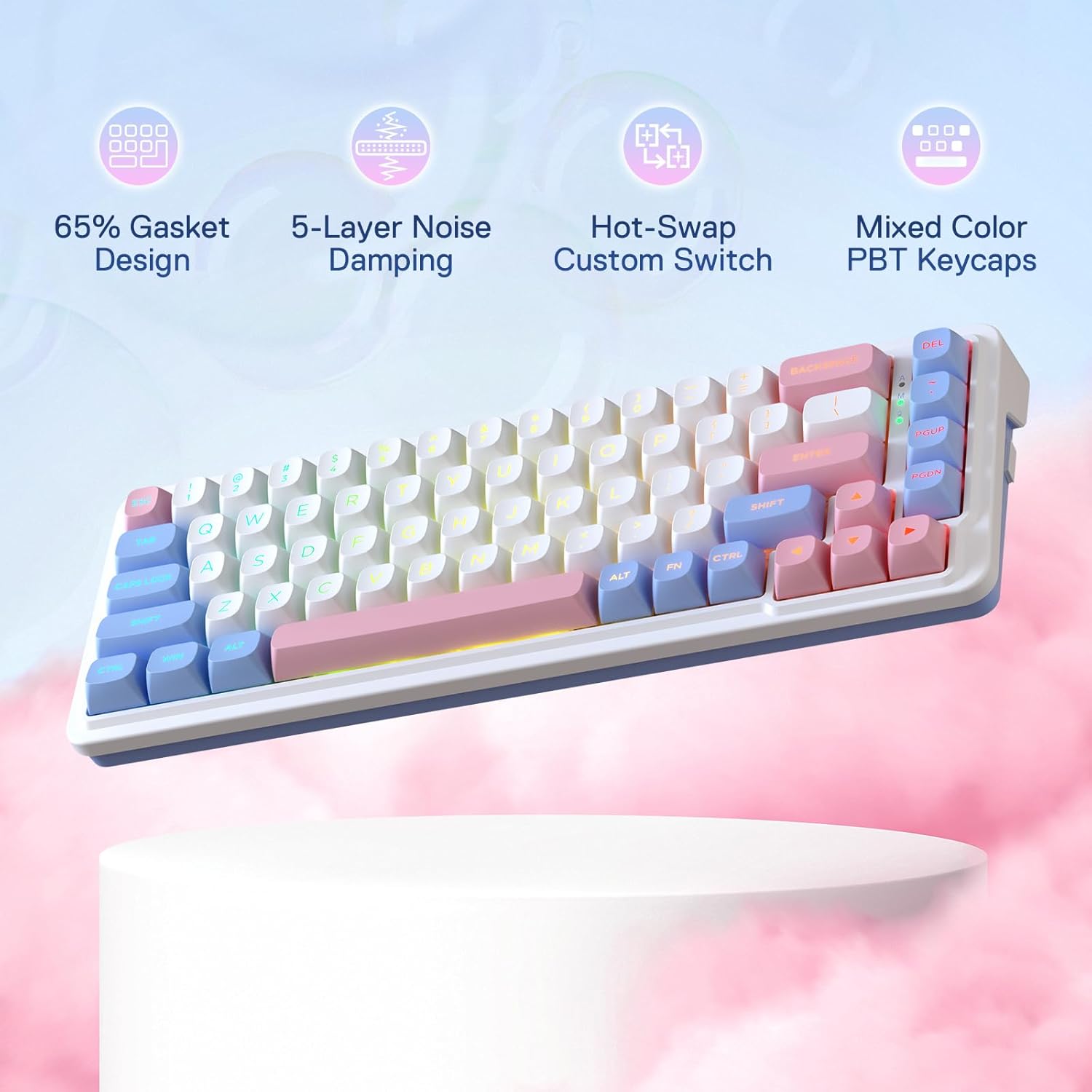 Redragon K709 PRO 65% guarnizi - Gaming Keyboard No Noise recensione e prezzo