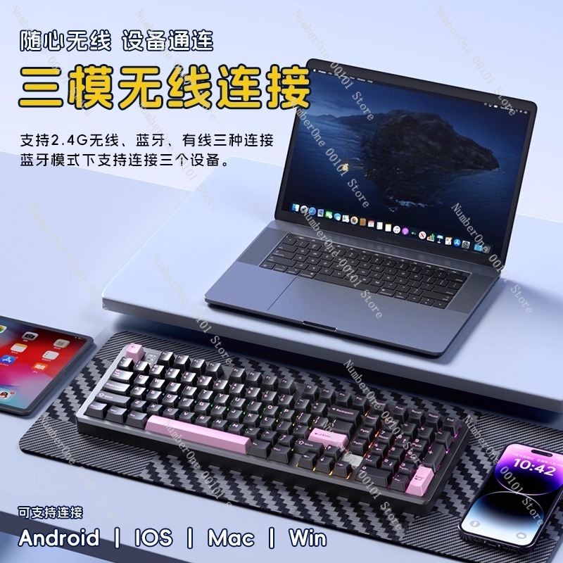 Tastiera meccanica in lega di  - Gaming Keyboard Mechanical Wireless recensione e prezzo