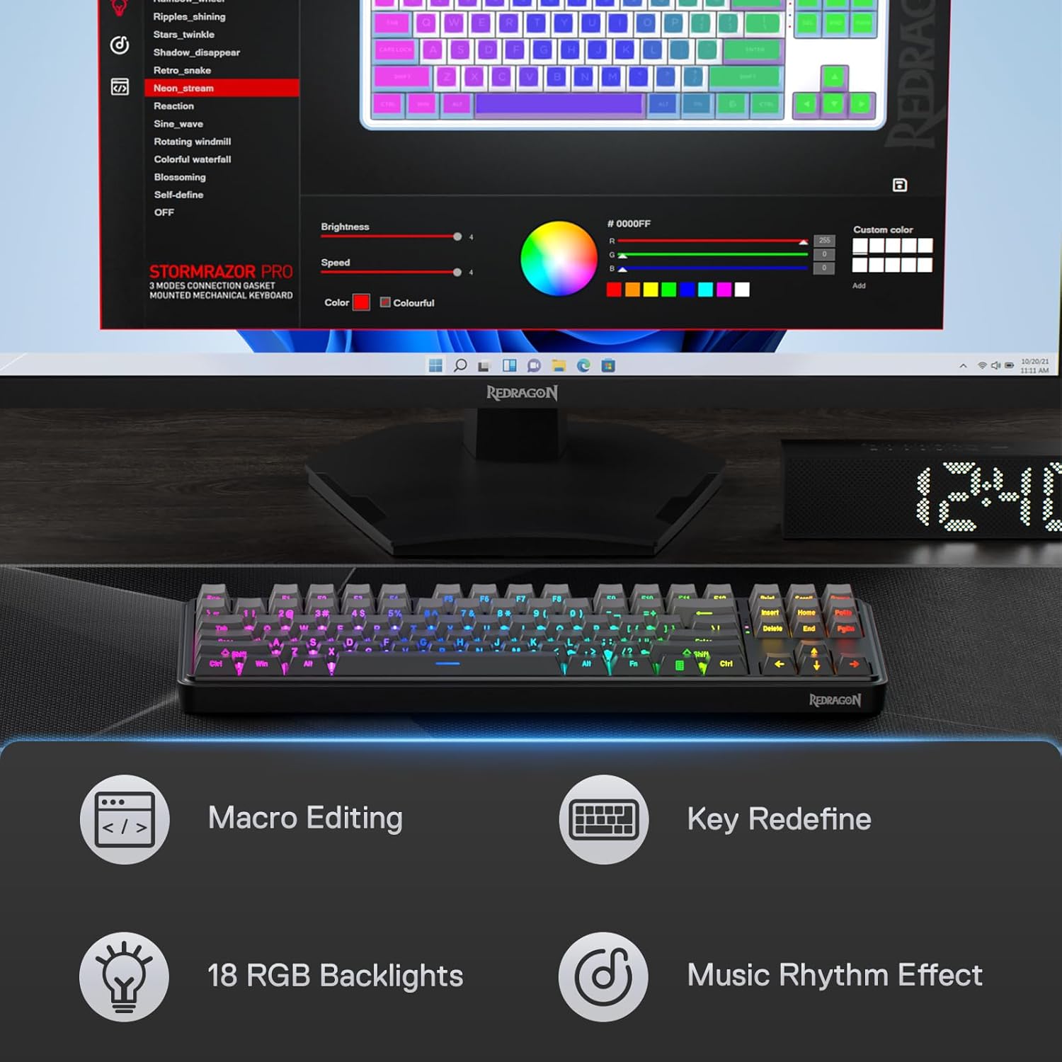 Redragon K707 PRO GB 80% Guarn - Gaming Keyboard No Noise recensione e prezzo