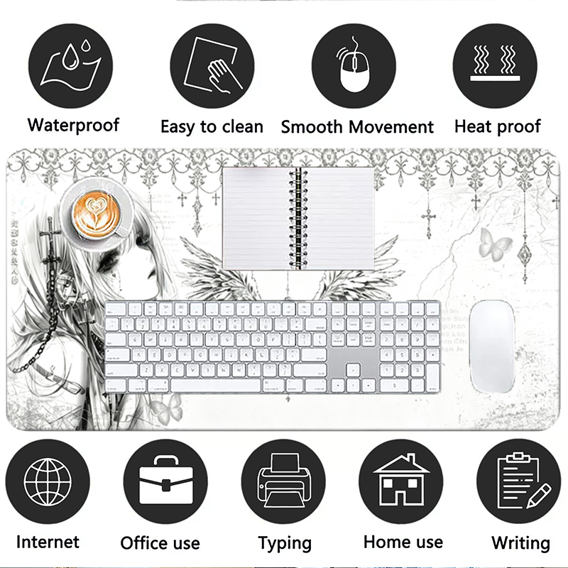 Tappetino per mouse in pelle,  - Gaming Keyboard And Mouse Pad recensione e prezzo