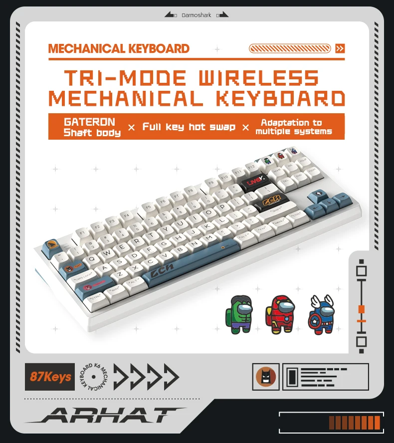 # Per Darmoshark K6 Kit Tastie - Gaming Keyboard Tkl recensione e prezzo